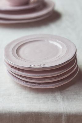The Glenna Italian Earthenware Bread Plates, Set of 4