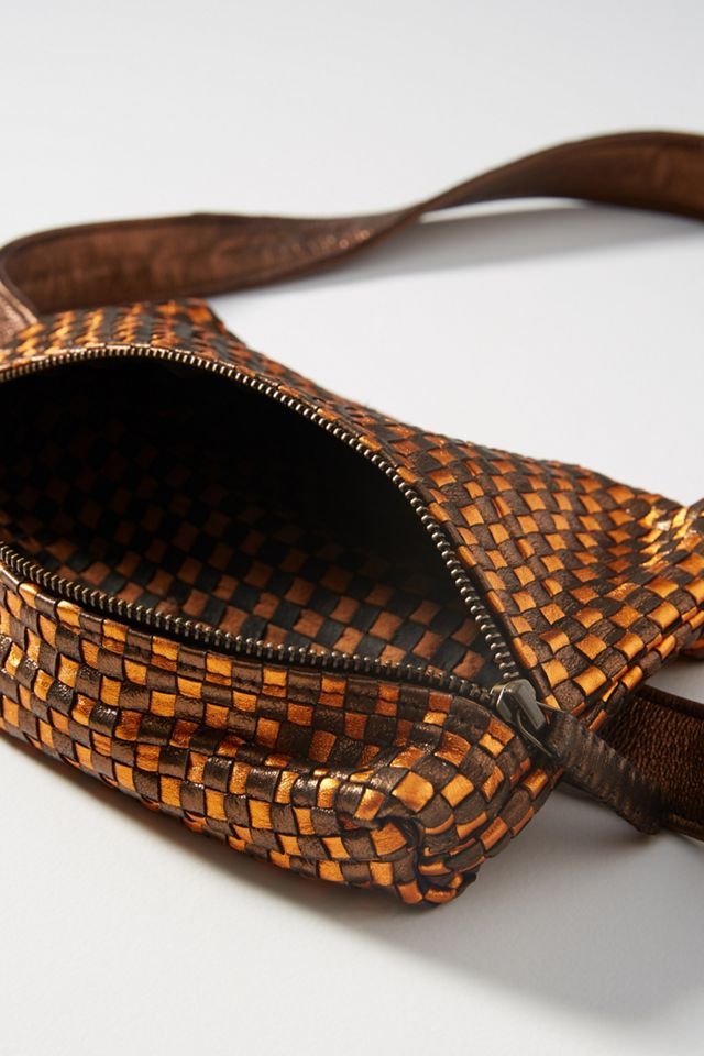 En Shalla Metallic Woven Belt Bag #2