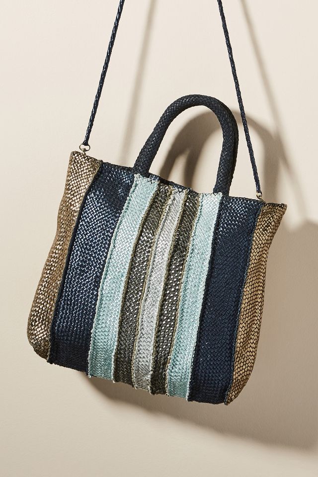 En Shalla Woven Striped Tote Bag | Anthropologie