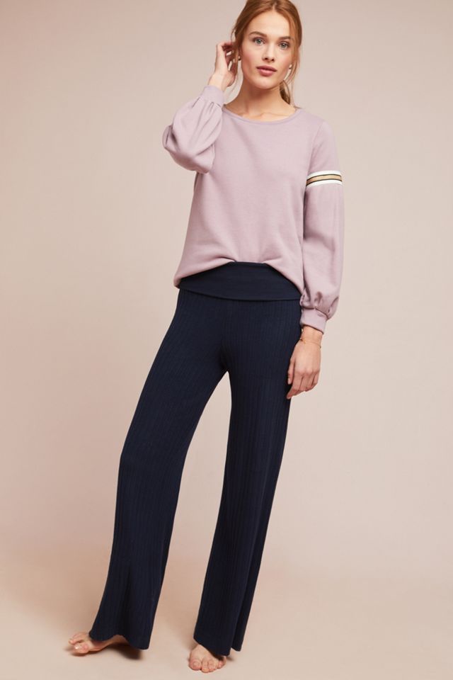 Foldover Wide-Leg Pants | Anthropologie