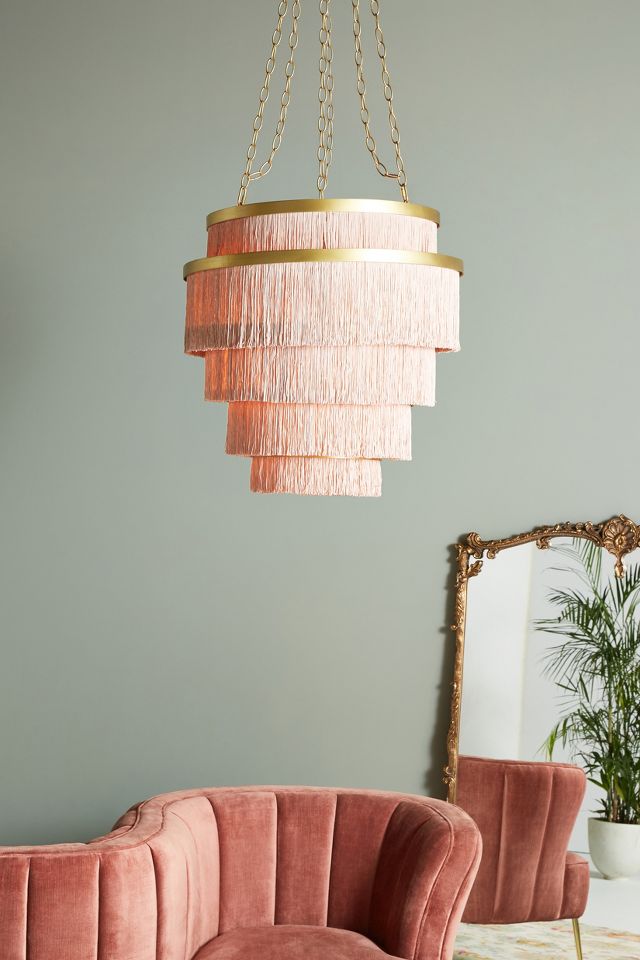 Anthropologie tassel store chandelier