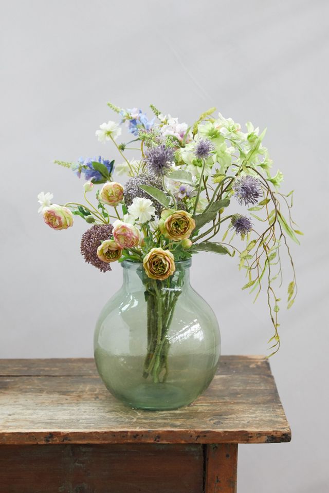 Faux Ranunculus Spray #1