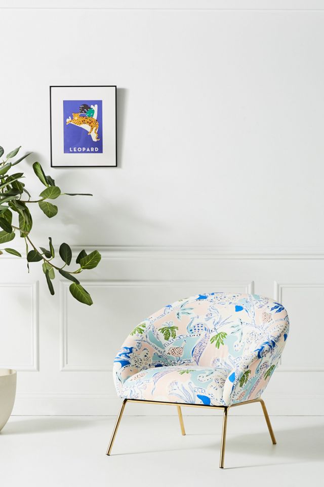 Midnight Jasmine Hillside Accent Chair