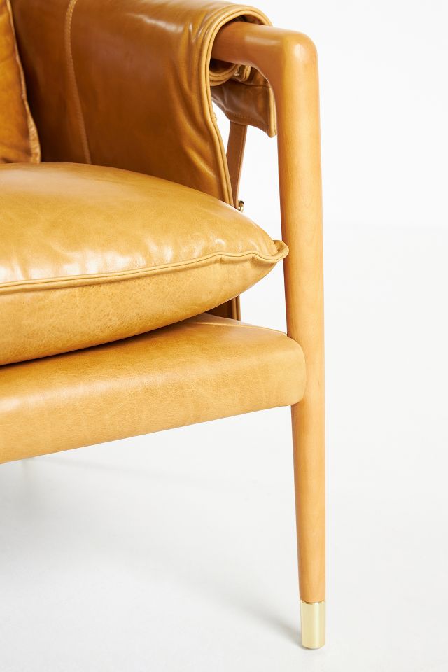 Anthropologie discount leather chair