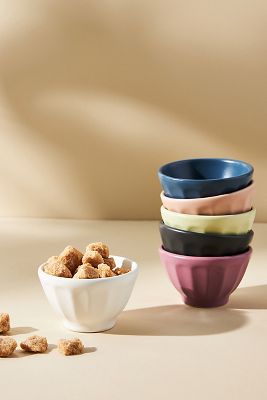 Anthropologie Mini Matte Latte Bowls, Set Of 6 By In Purple Size Set Of ...