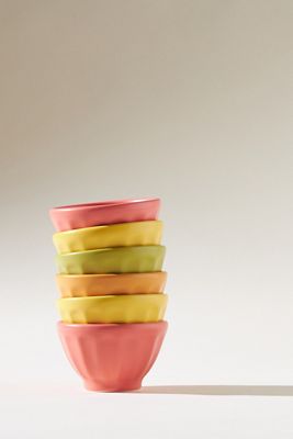 Mini Matte Latte Bowls, Set of 6