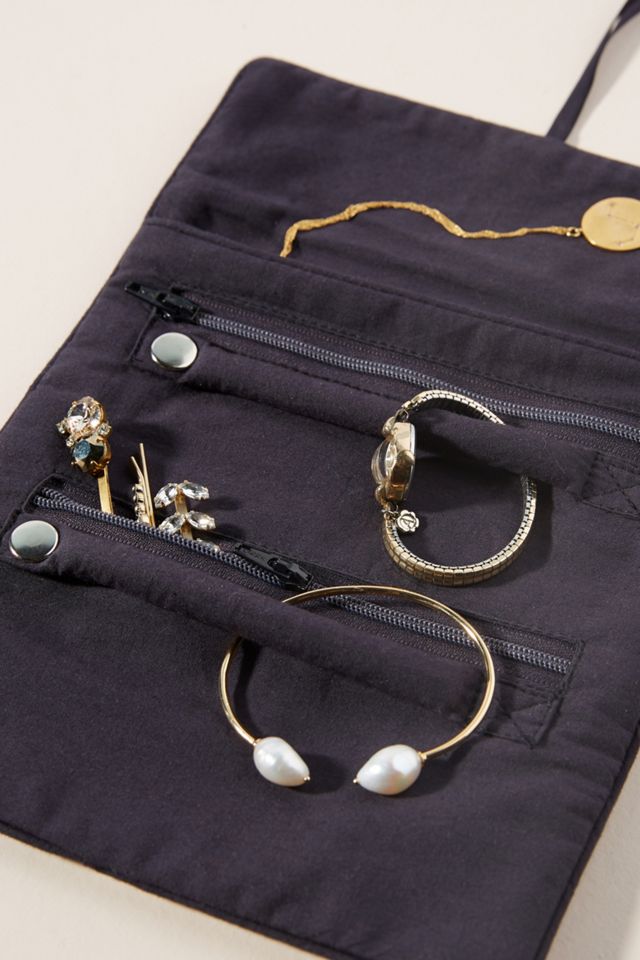 Floral Velvet Jewelry Travel Case #2