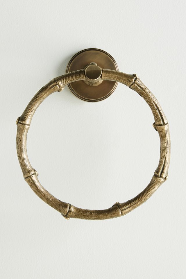 Bamboo Towel Ring Anthropologie UK