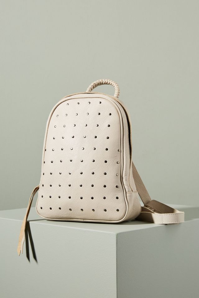 Anthropologie Cleobella Clarence Backpack Leather Ivory Studded Anthropologie Backpack Bags & Handbags for Women | eBay main image 2
