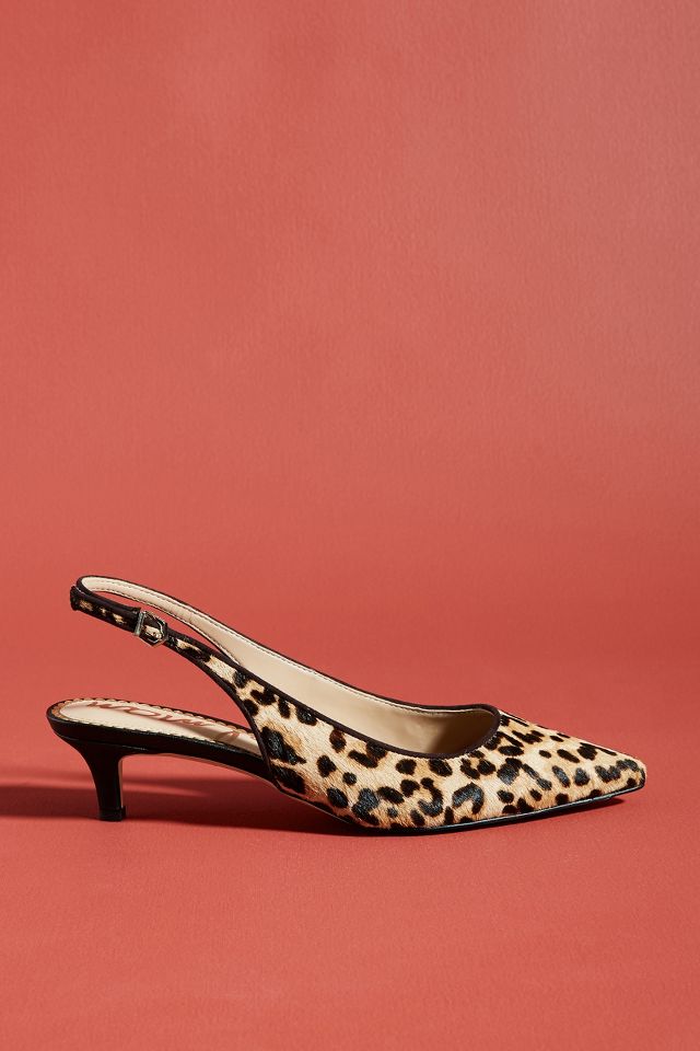 Sam edelman leopard kitten on sale heels