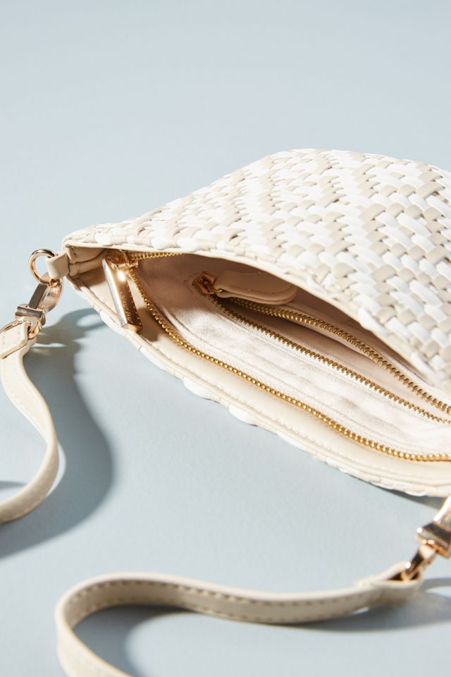 Becker's Amsterdam™- Stijlvolle Lichtbruine Geweven Crossbodytas - Stylish Woven Crossbody Bag main image 0