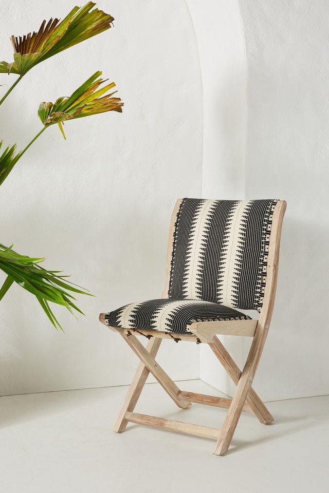 Suren Striped Terai Folding Chair Anthroliving