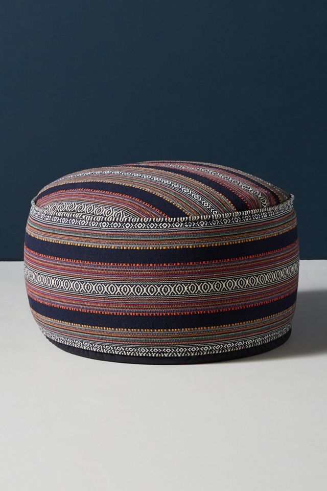 Cheyenne-Striped Pouf #1