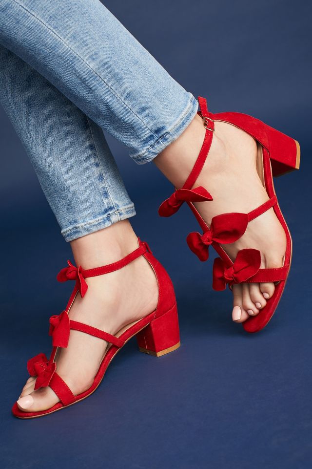 Anthropologie bow hot sale tied heels