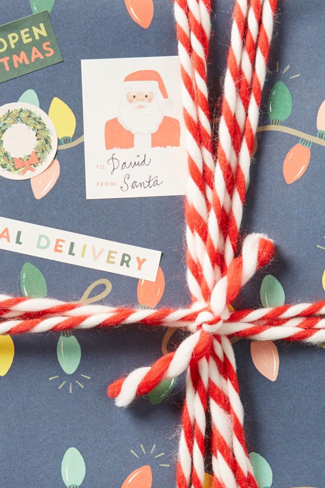 Candy Striped Wool Twine #1