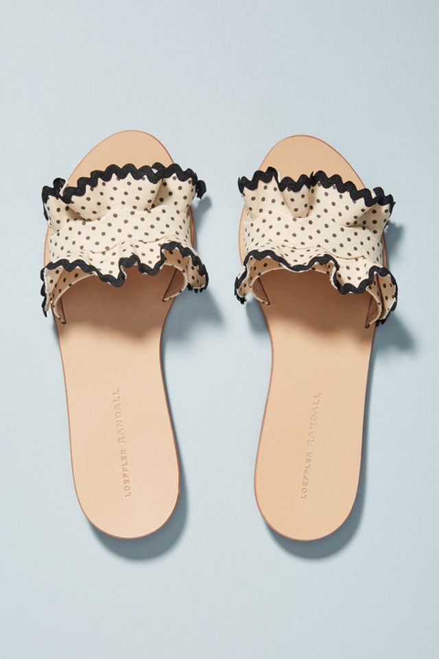 Loeffler Randall Birdie Ruffled Slide Sandals #1