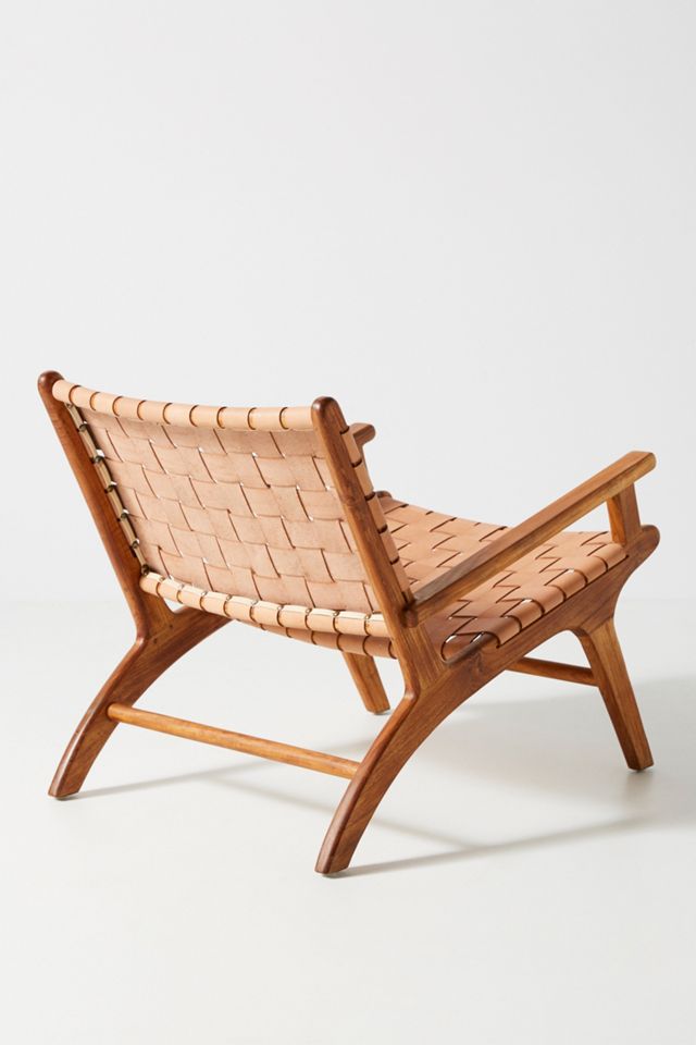 Kamara Leather-Loomed Chair #4