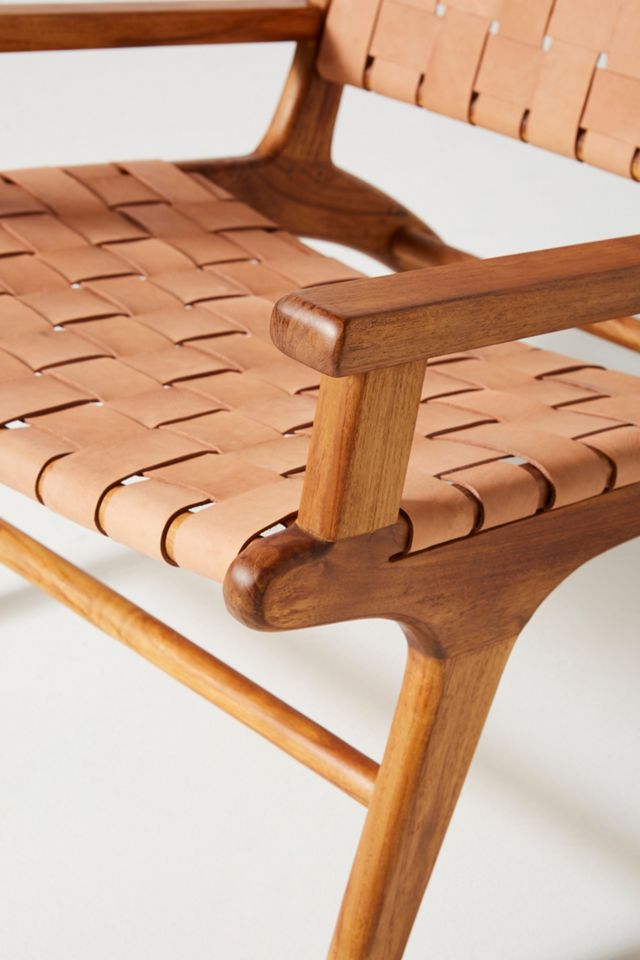 Kamara Leather-Loomed Chair #5