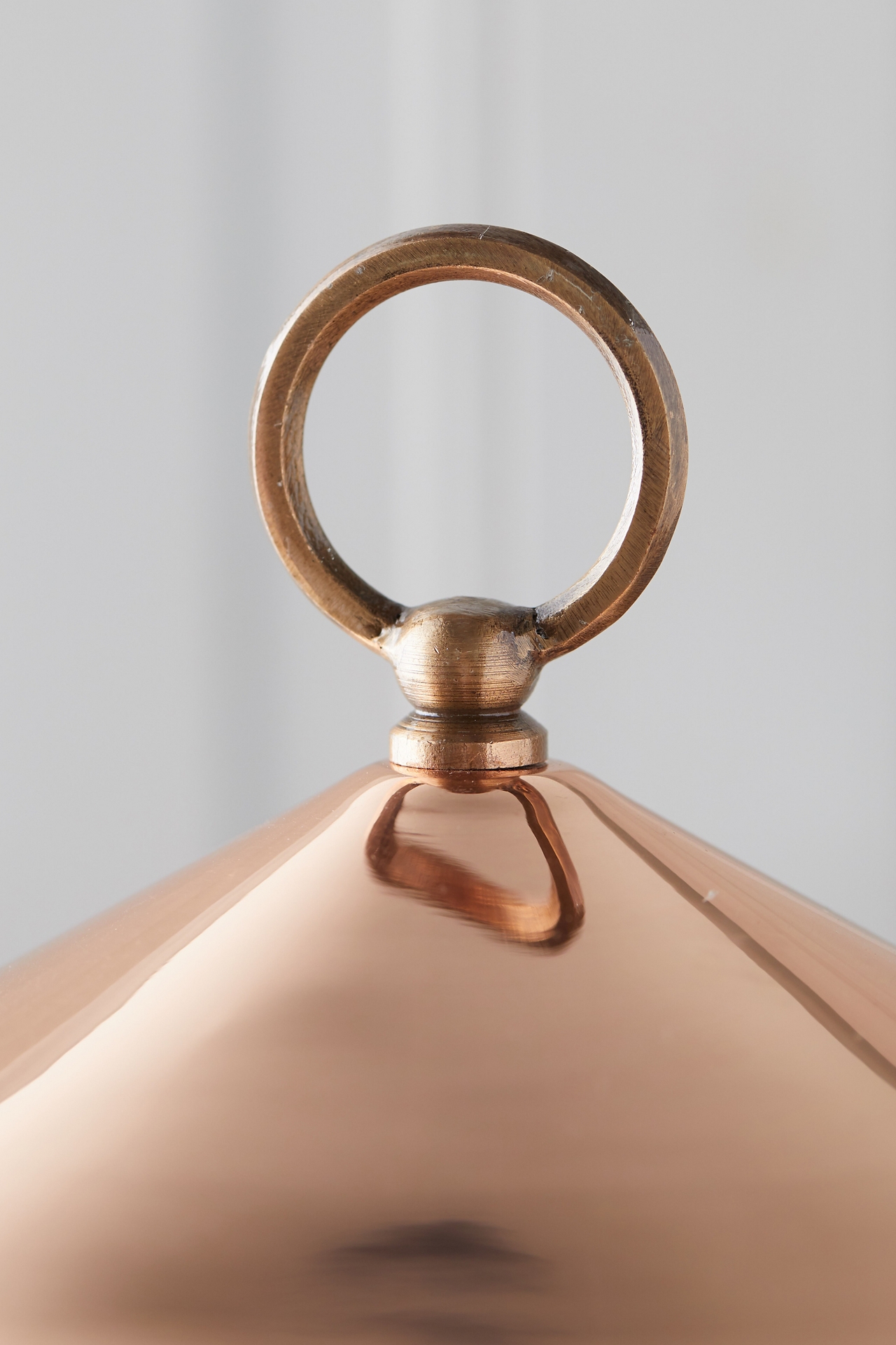 Short Solid Copper Bird Feeder