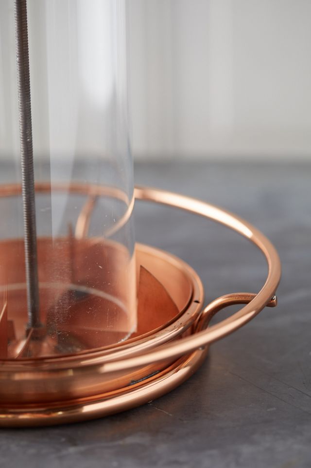 Short Solid Copper Bird Feeder #6