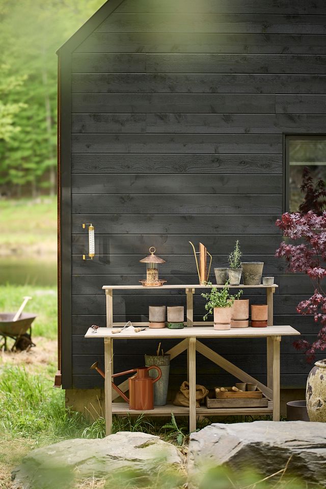 Short Solid Copper Bird Feeder #7