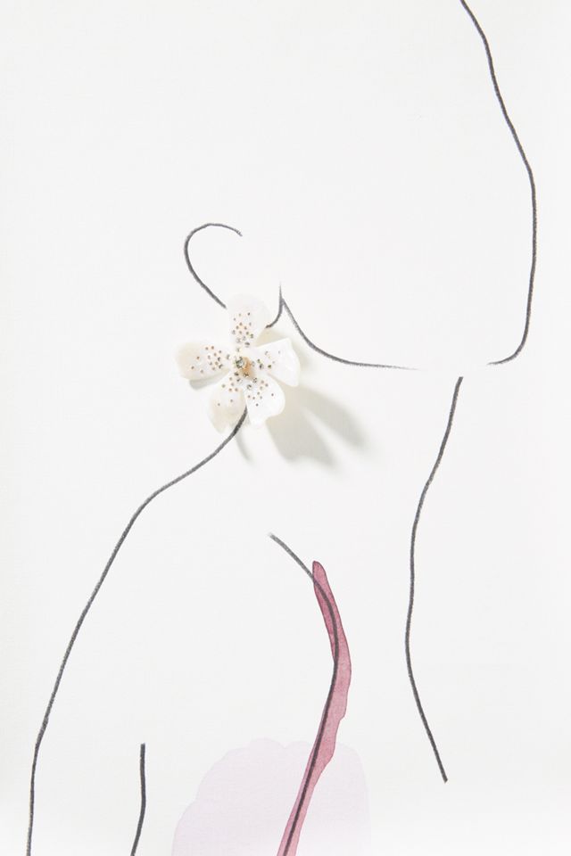 BaubleBar Perla Resin Flower Earrings #2