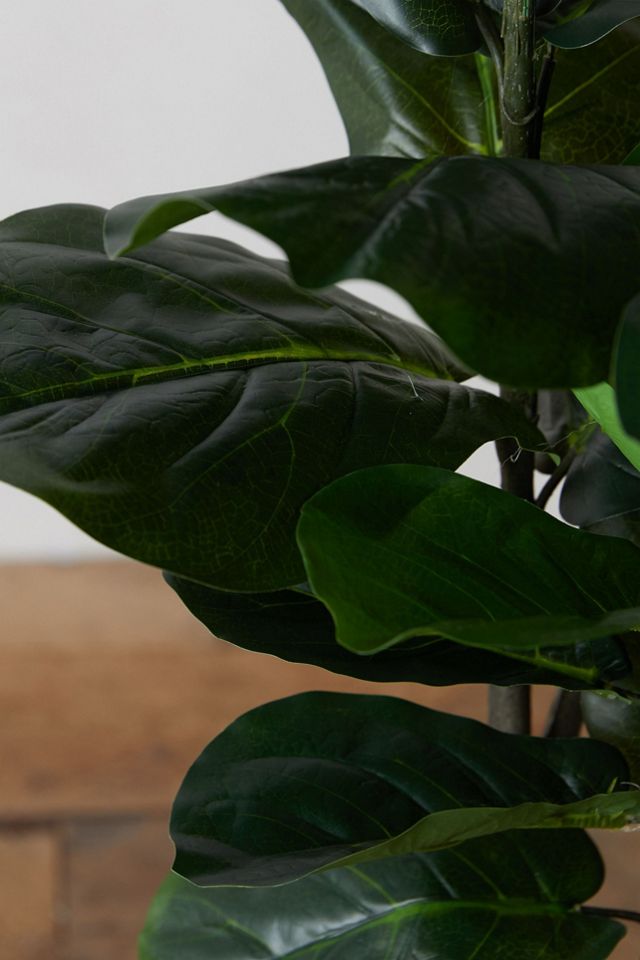 Faux Fiddle Leaf Fig Tree, 5' #1