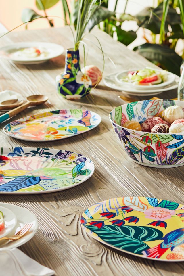 Set of 3 Tropical Melamine Platters #2