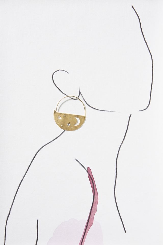 Stargazer Demi Hoop Earrings #2