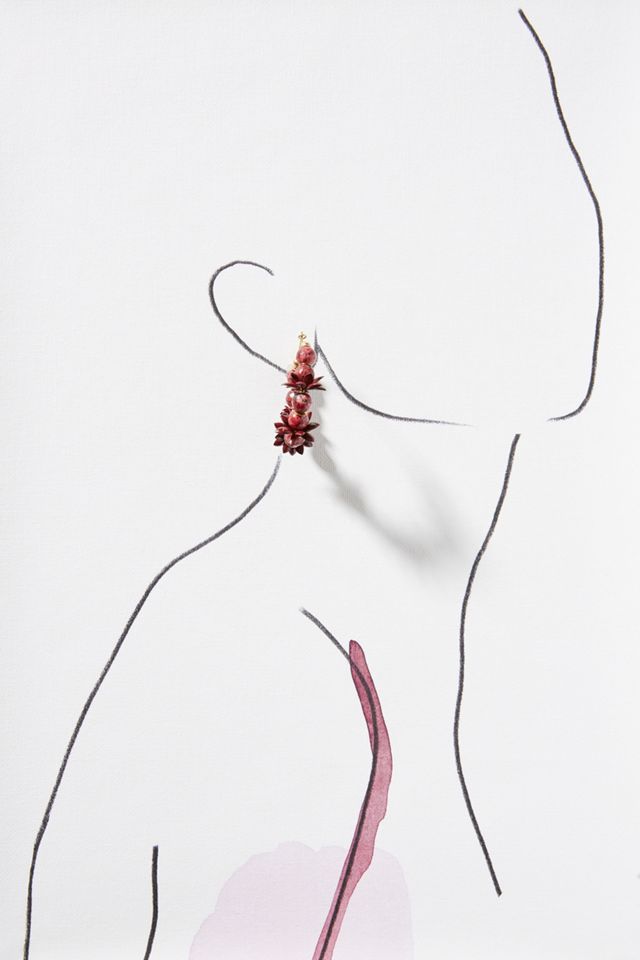 Holly Berry Hoop Earrings #2