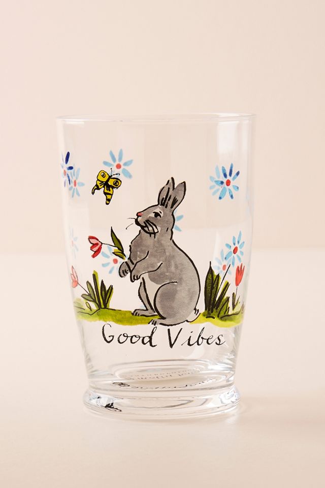 Molly Hatch Good Vibes Juice Glass #1
