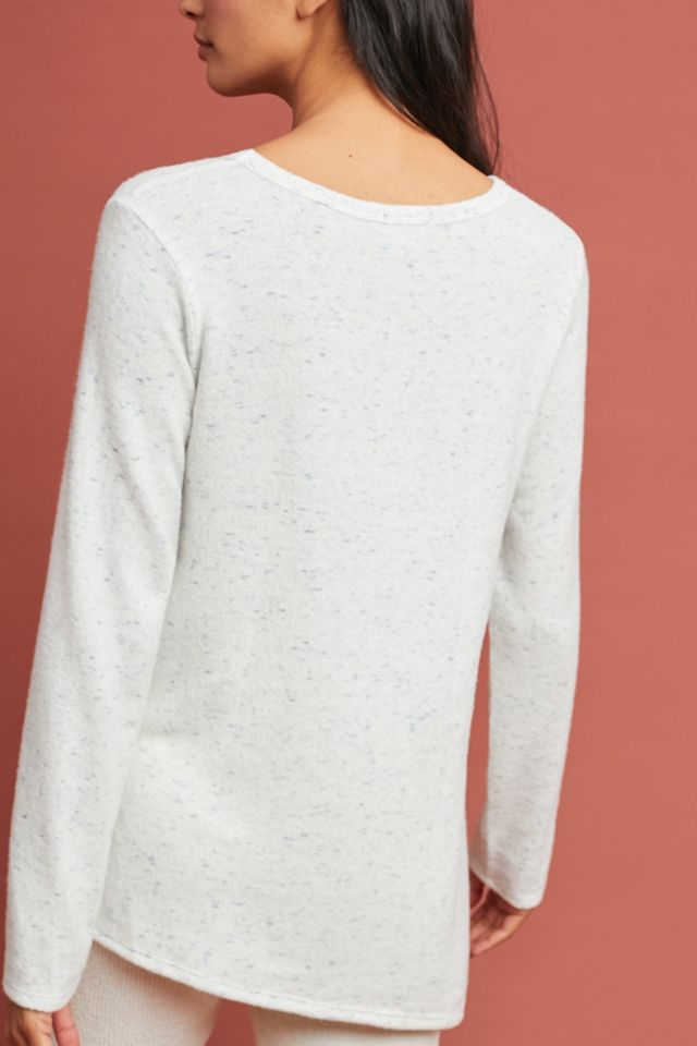 Asymmetrical Brushed Fleece Tunic #1