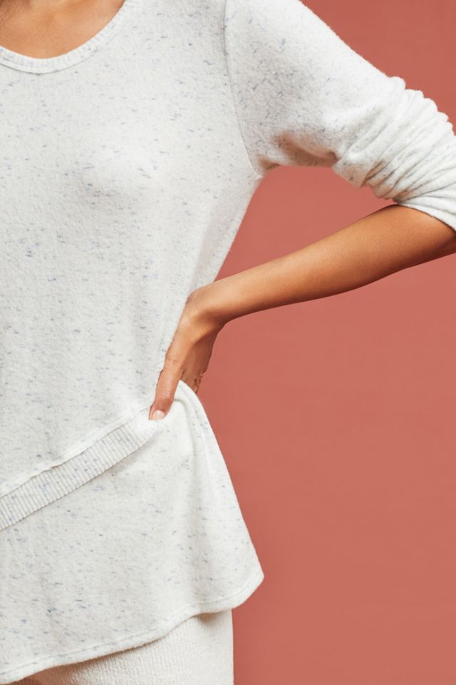 Asymmetrical Brushed Fleece Tunic #2