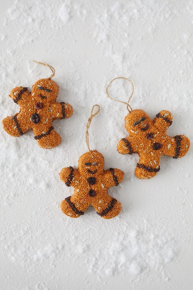 Bird Seed Gingerbread Men, Set of 3 #1