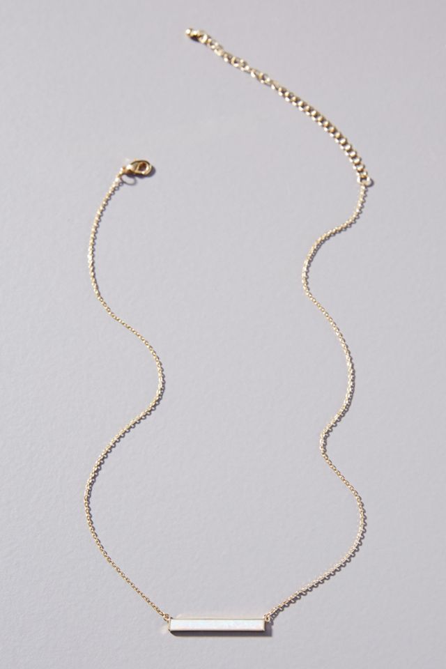 Inlay Bar Necklace