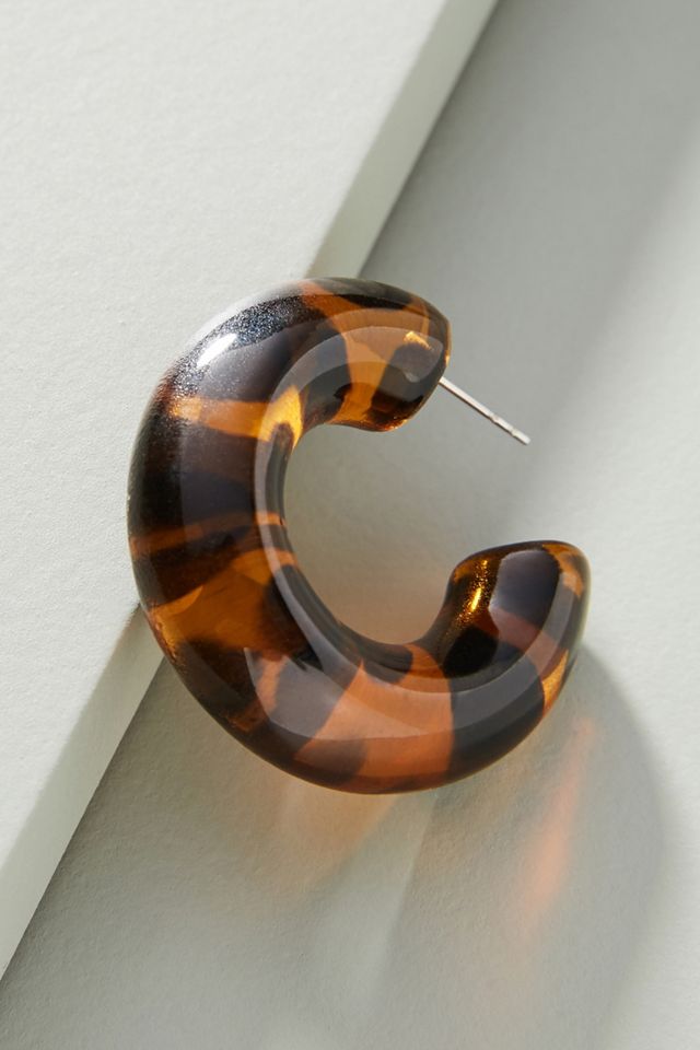 Rachael Resin Hoop Earrings #1