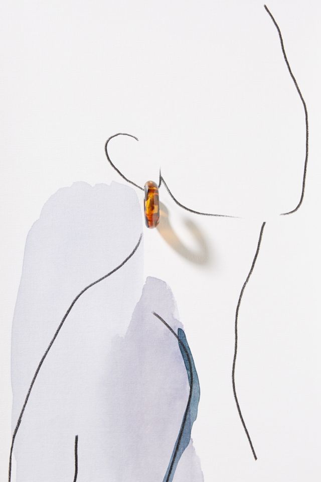 Rachael Resin Hoop Earrings #2