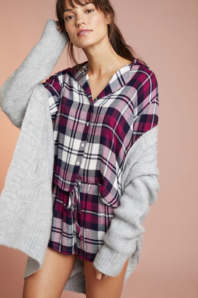 Rails Mulberry Plaid Sleep Set #3