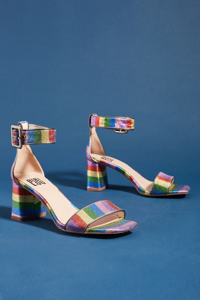 Rainbow hot sale block sandals