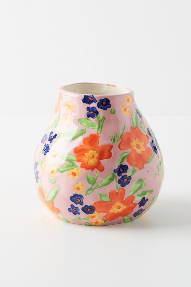 新品アンソロポロジーLeah Goren Marcella 花瓶 ブルー Anthropologie - 新品アンソロポロジーLeah Goren Marcella 花瓶