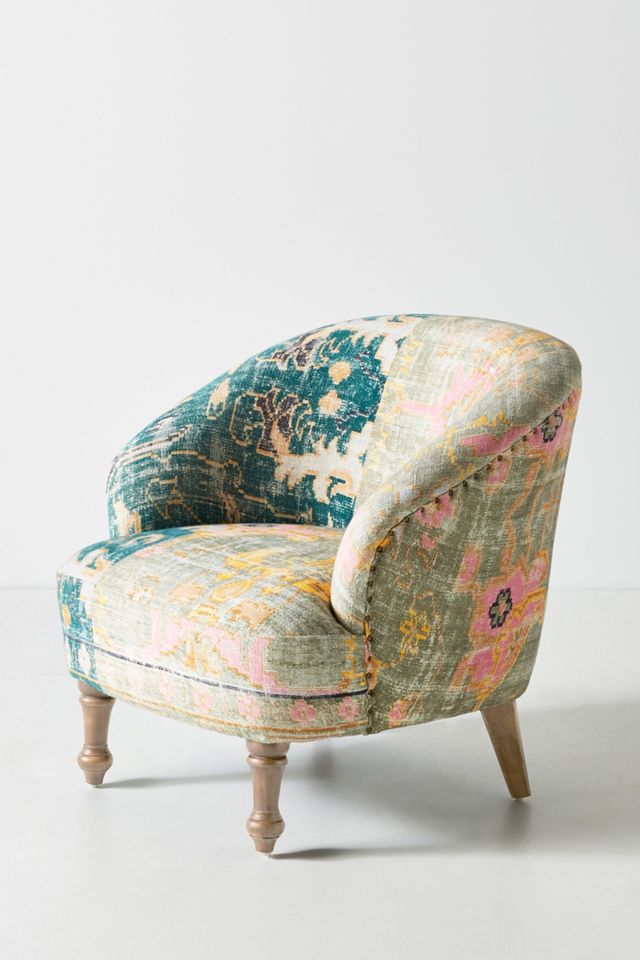Rug-Printed Simon Accent Chair #1