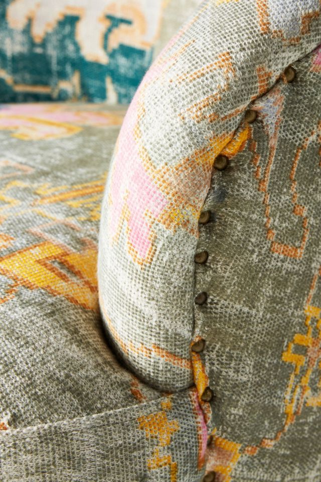 Rug-Printed Simon Accent Chair #5