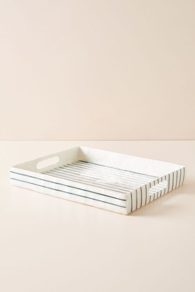 Nantucket Capiz Decorative Tray #1