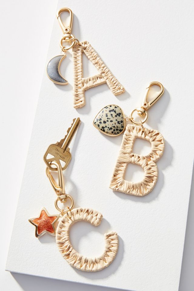 Wicker Monogram Keychain #1