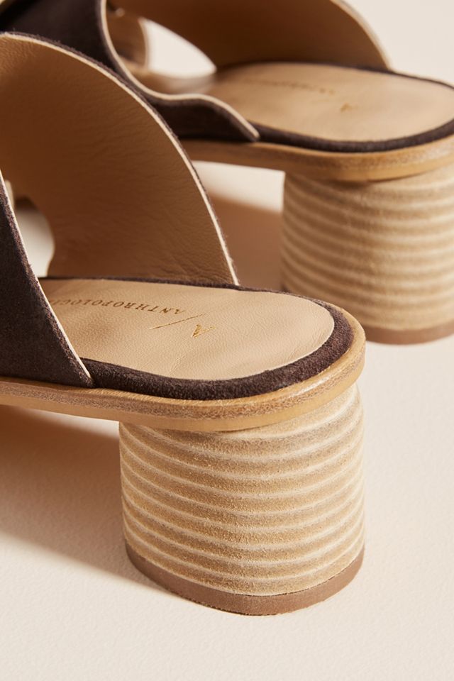 Anthropologie Criss-Cross Heeled Sandals #3