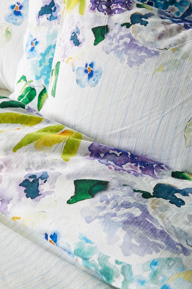 Sarah Hankinson Pansies Duvet Set #1