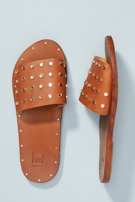 Beek Lovebird Studded Slide Sandals Anthropologie