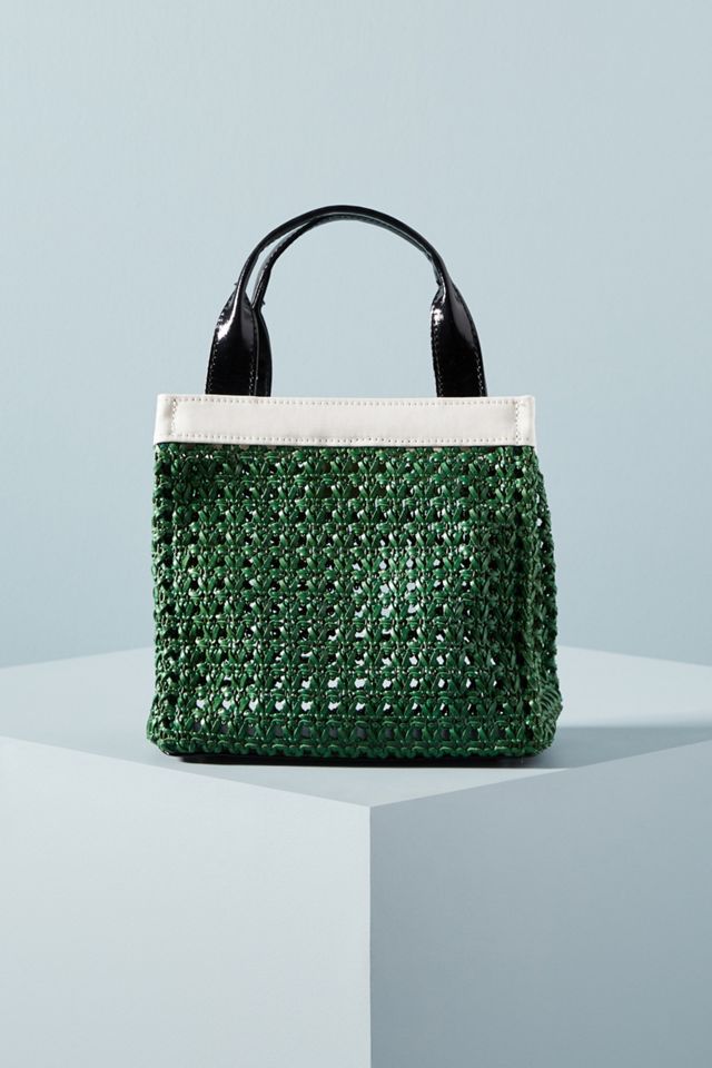 Louisa Woven Mini Tote Bag #1