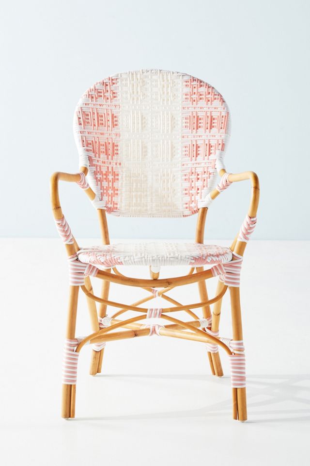 Rattan Welsh Check Bistro Chair #2