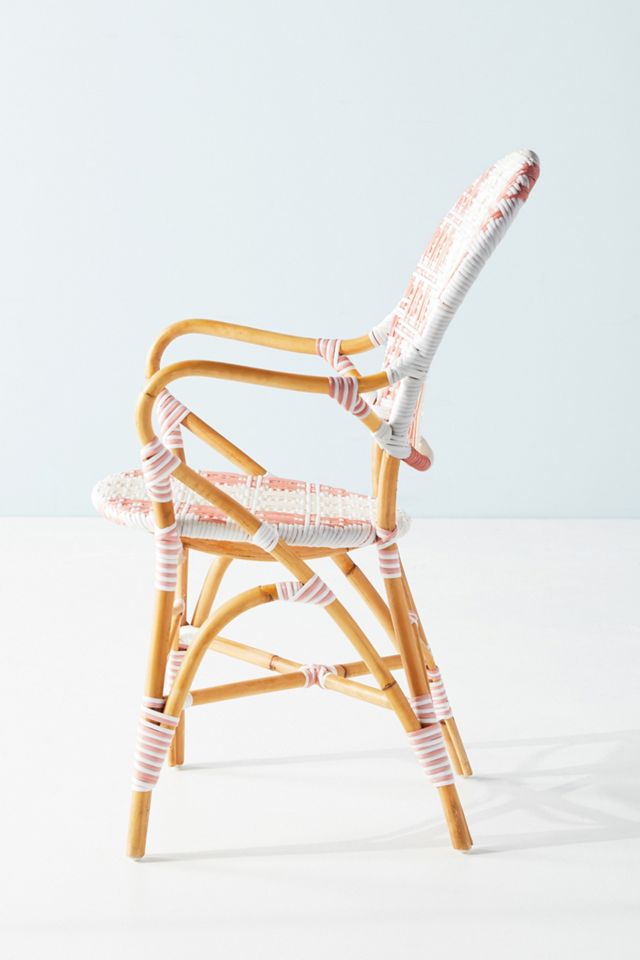 Rattan Welsh Check Bistro Chair #3